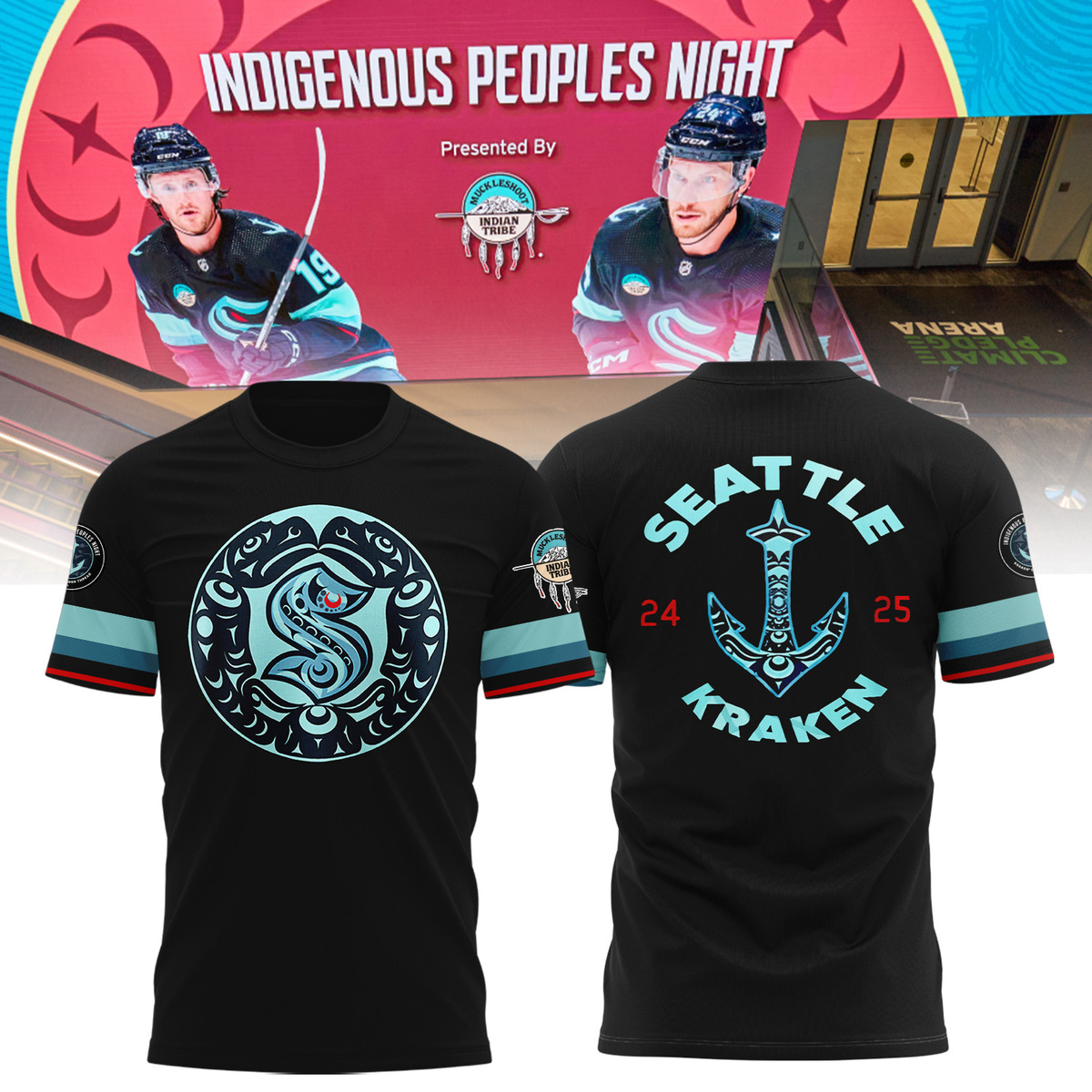 Seattle Kraken Indigenous Peoples Night Shirt - Famjoys Seattle Kraken Indigenous Peoples Night Shirt - Famjoys