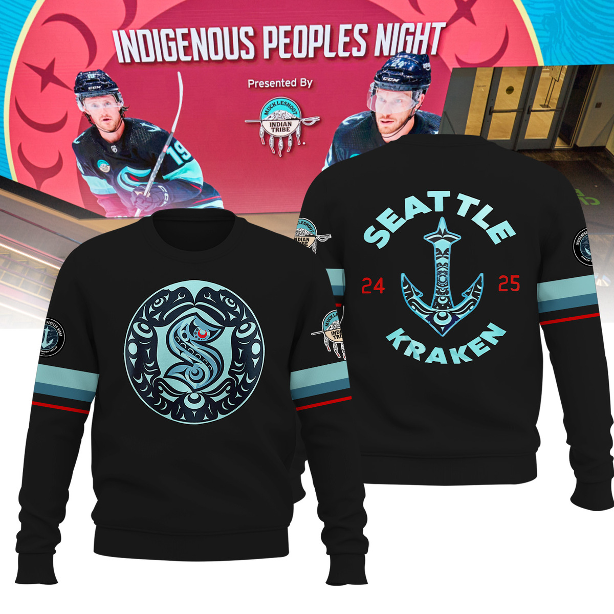 Seattle Kraken Indigenous Peoples Night Shirt - Famjoys Seattle Kraken Indigenous Peoples Night Shirt - Famjoys