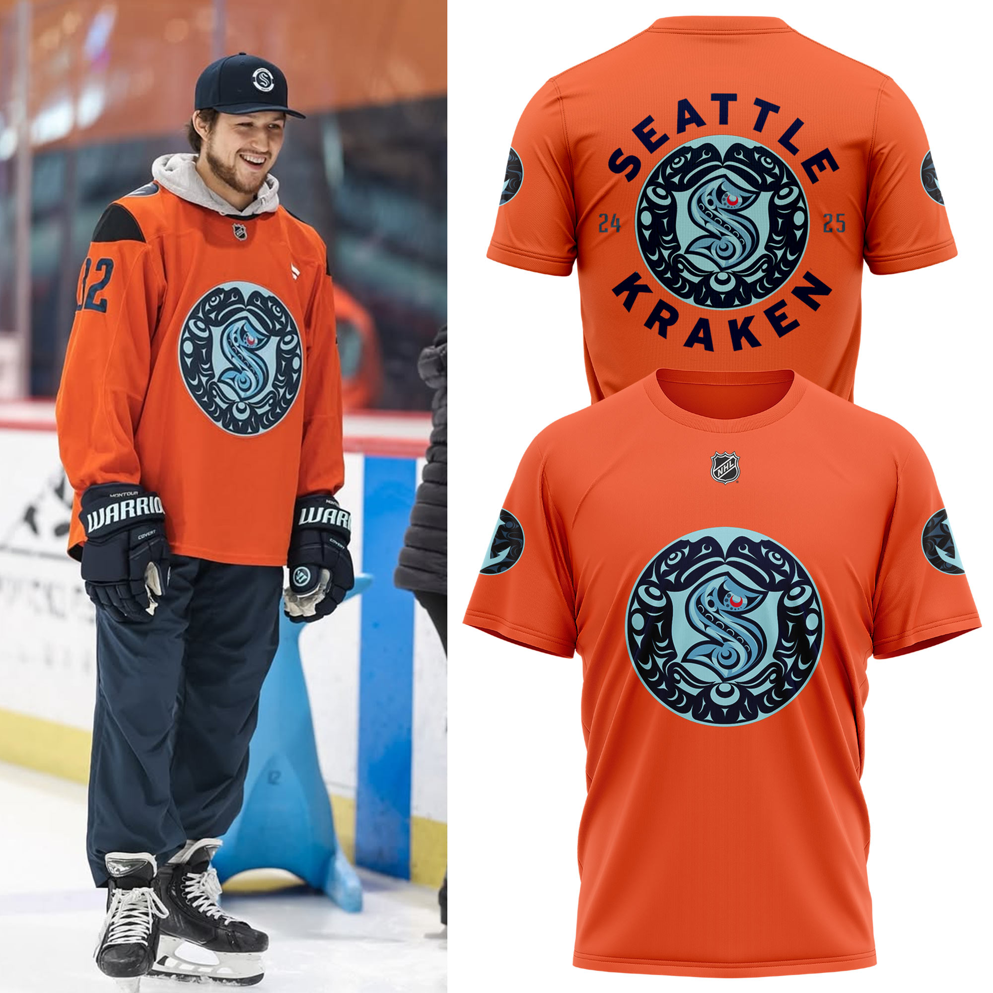Seattle Kraken Indigenous Peoples Night Tee - Famjoys Seattle Kraken Indigenous Peoples Night Tee - Famjoys