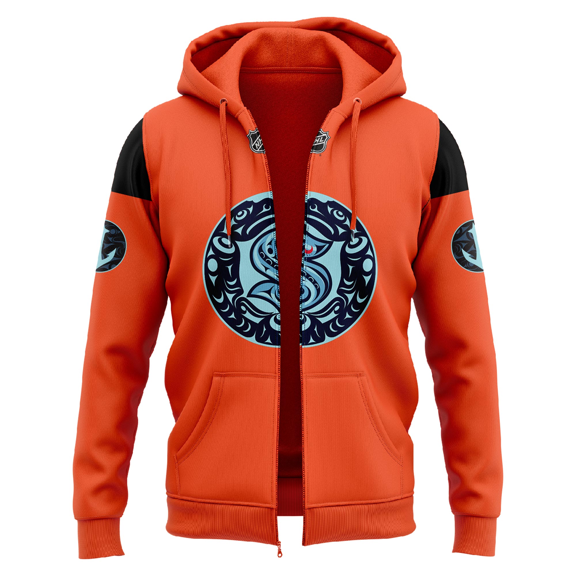 Seattle Kraken Indigenous Peoples Night Zip Hoodie - Famjoys Seattle Kraken Indigenous Peoples Night Zip Hoodie - Famjoys