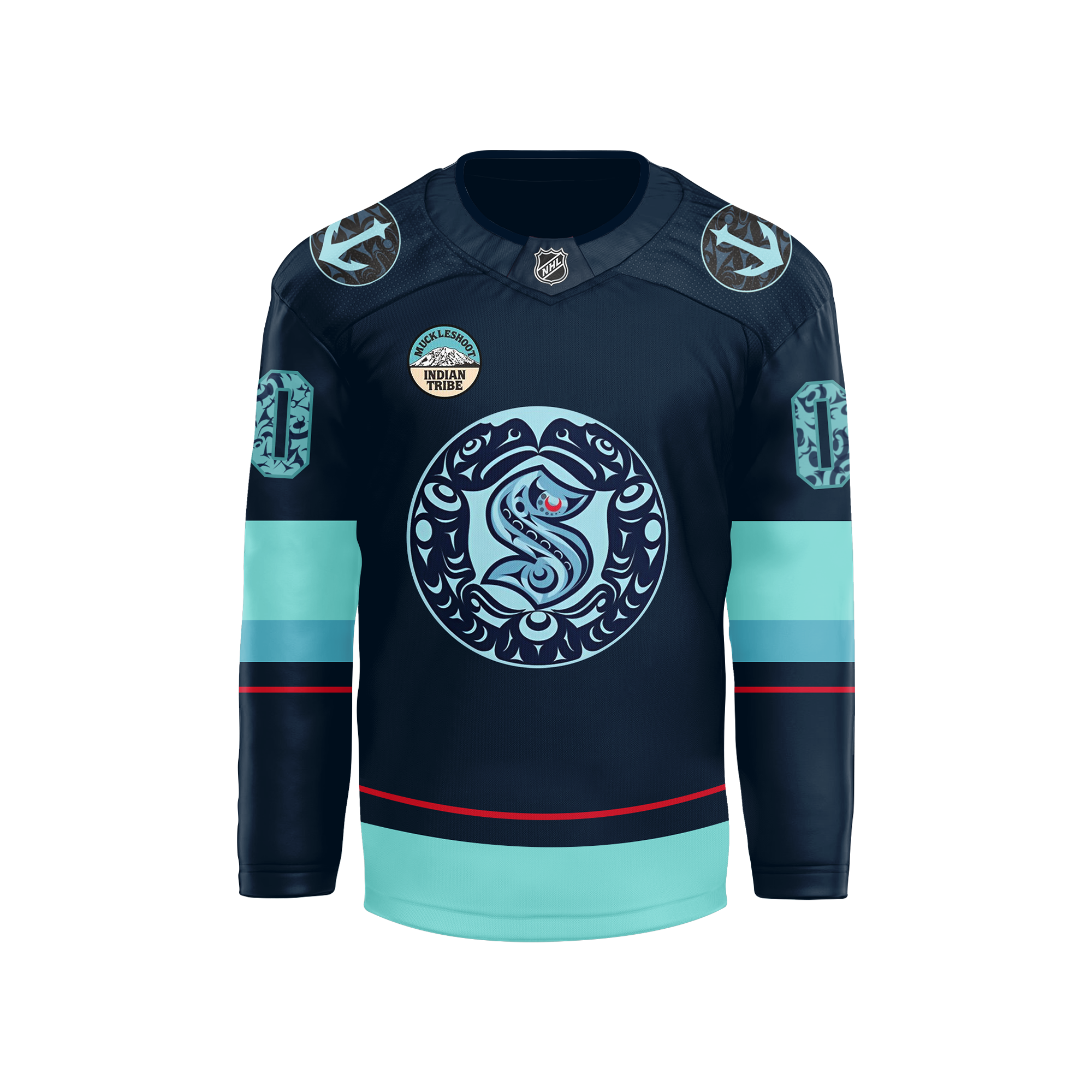Seattle Kraken x NHL Native American Heritage Month Premium Jersey - Famjoys Seattle Kraken x NHL Native American Heritage Month Premium Jersey - Famjoys