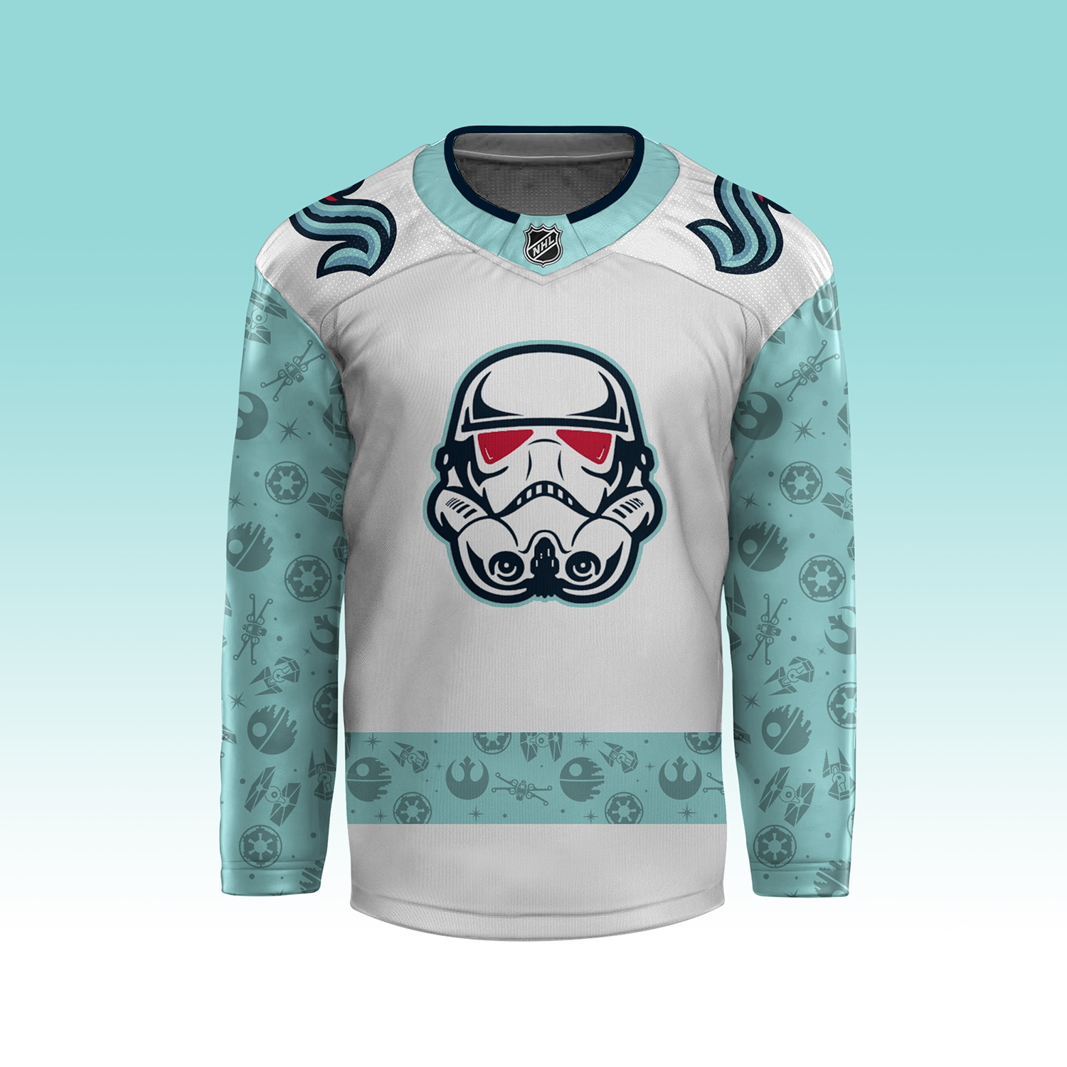 Seattle Kraken x Star Wars Night jersey - Famjoys Seattle Kraken x Star Wars Night jersey - Famjoys