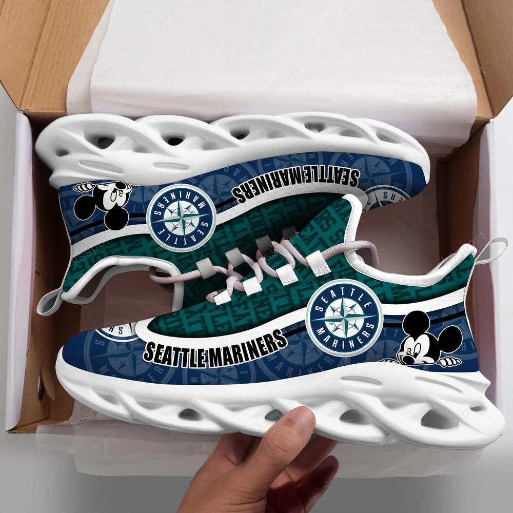 Seattle Mariners Max Soul Clunky Sneakers - Famjoys Seattle Mariners Max Soul Clunky Sneakers - Famjoys