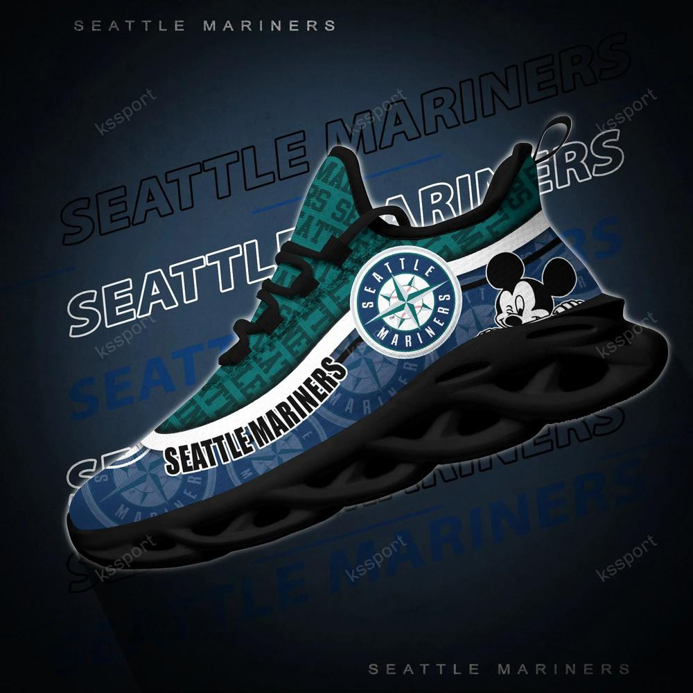 Seattle Mariners Max Soul Clunky Sneakers - Famjoys Seattle Mariners Max Soul Clunky Sneakers - Famjoys