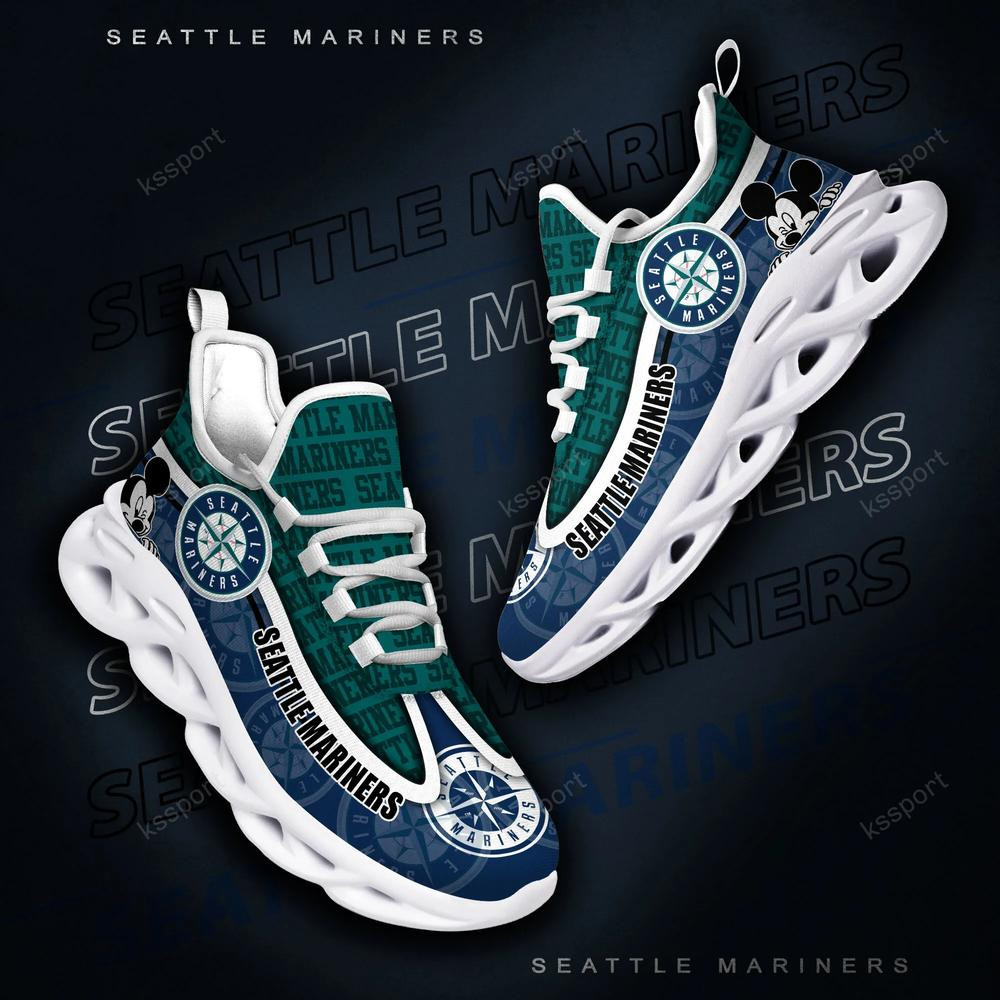 Seattle Mariners Max Soul Clunky Sneakers - Famjoys Seattle Mariners Max Soul Clunky Sneakers - Famjoys