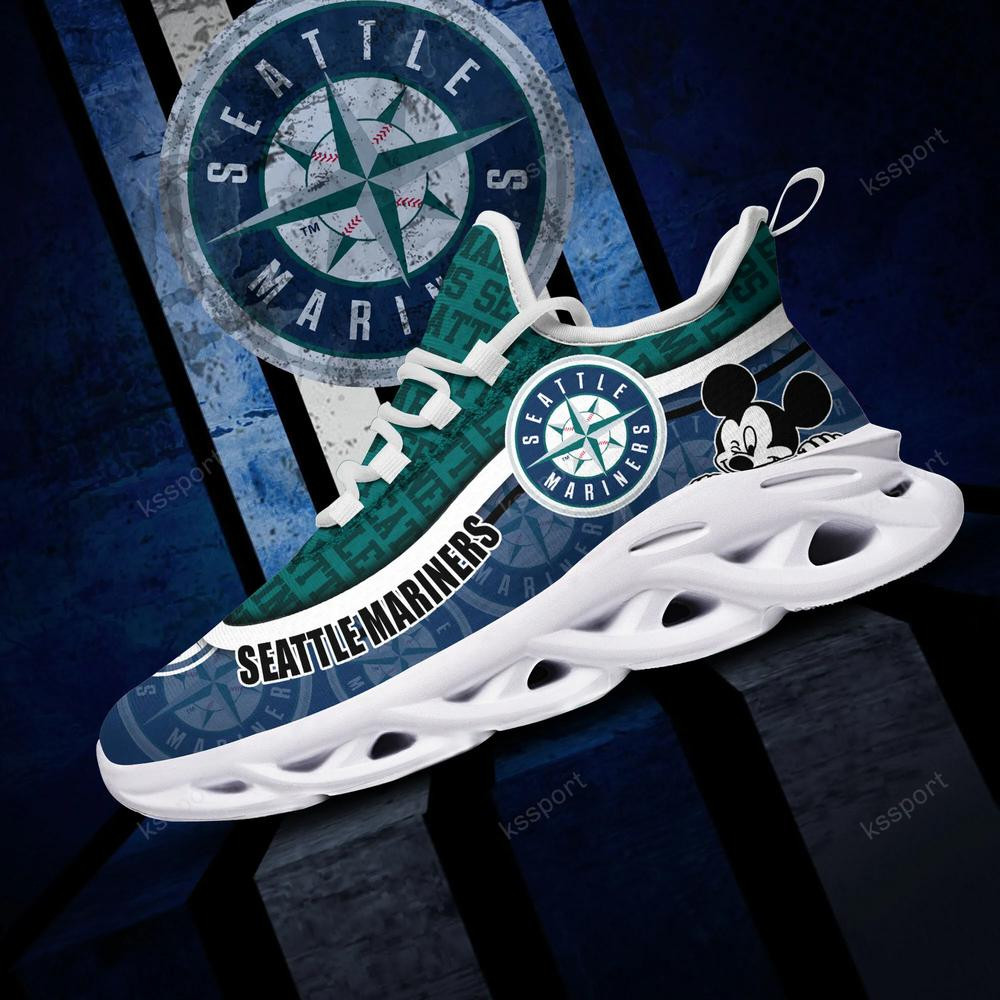 Seattle Mariners Max Soul Clunky Sneakers - Famjoys Seattle Mariners Max Soul Clunky Sneakers - Famjoys