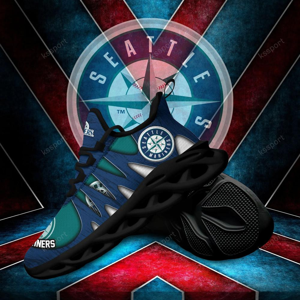 Seattle Mariners Max Soul Shoes, Running Sneakers - Famjoys Seattle Mariners Max Soul Shoes, Running Sneakers - Famjoys