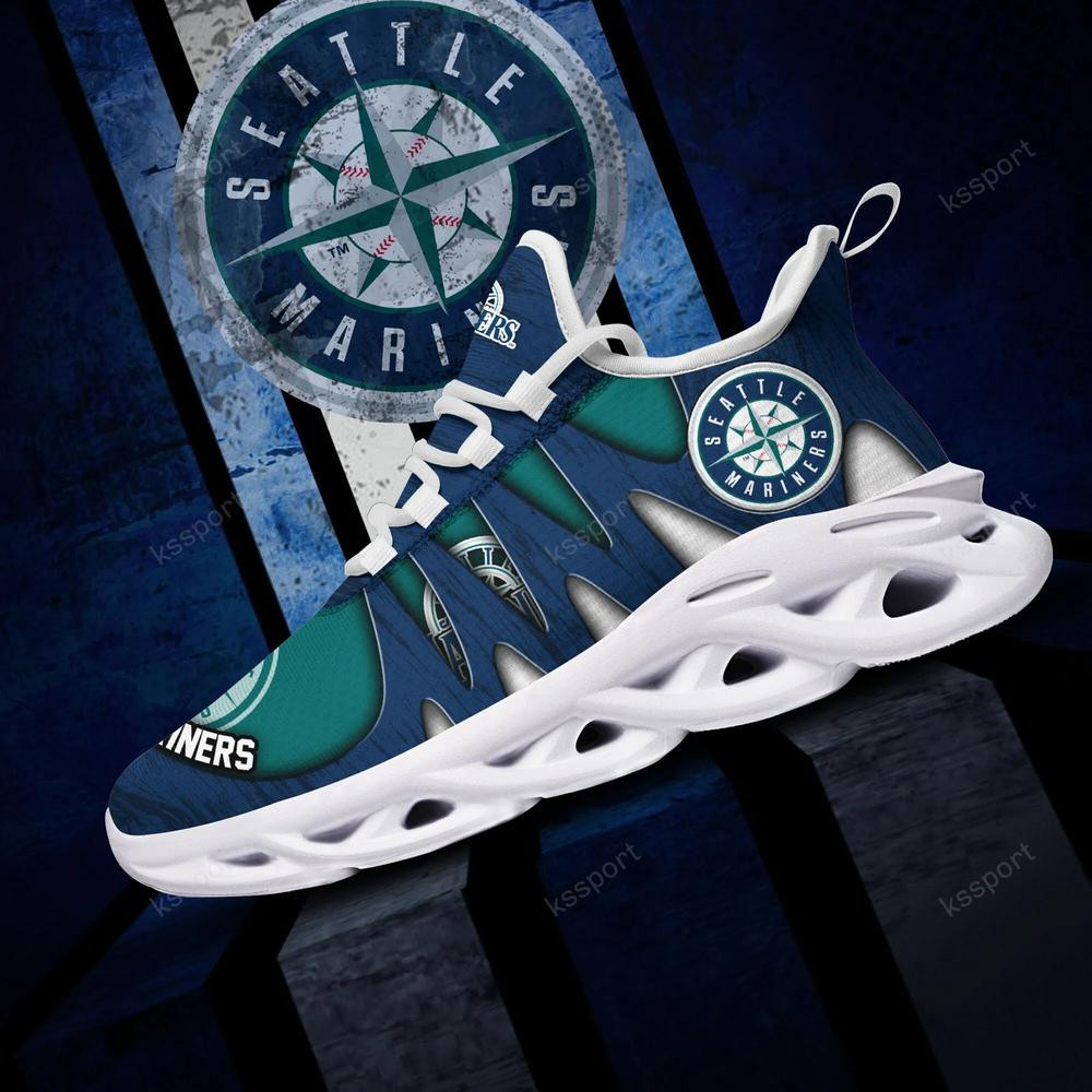 Seattle Mariners Max Soul Shoes, Running Sneakers - Famjoys Seattle Mariners Max Soul Shoes, Running Sneakers - Famjoys