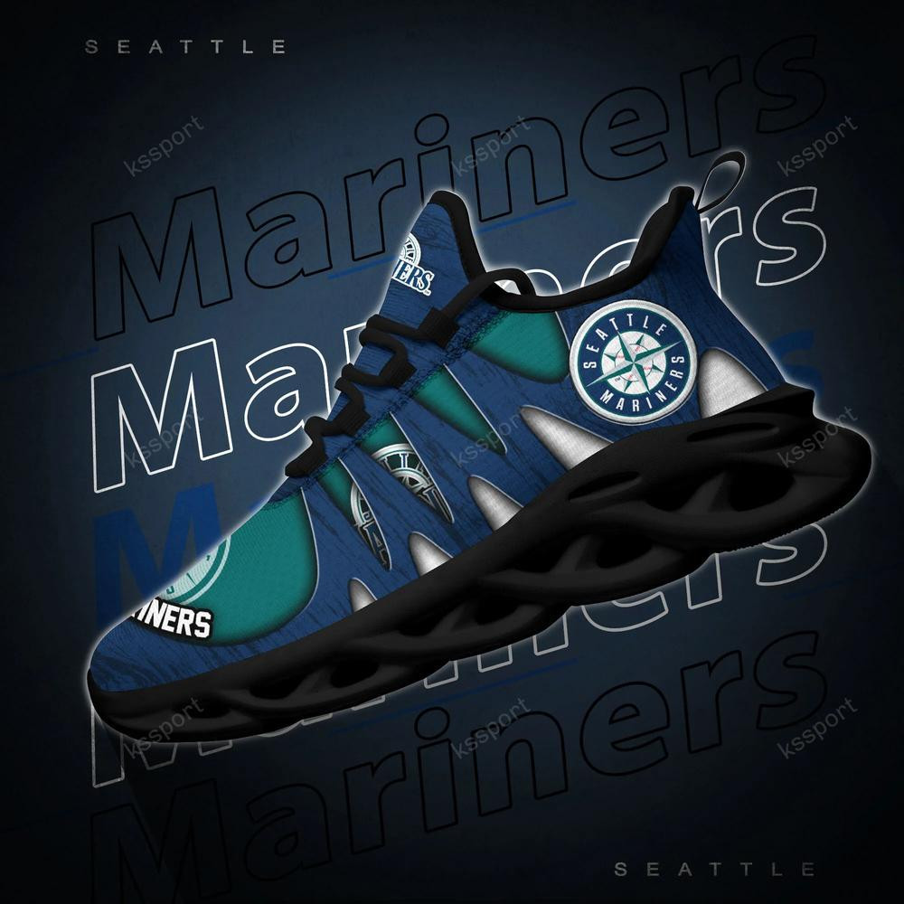 Seattle Mariners Max Soul Shoes, Running Sneakers - Famjoys Seattle Mariners Max Soul Shoes, Running Sneakers - Famjoys