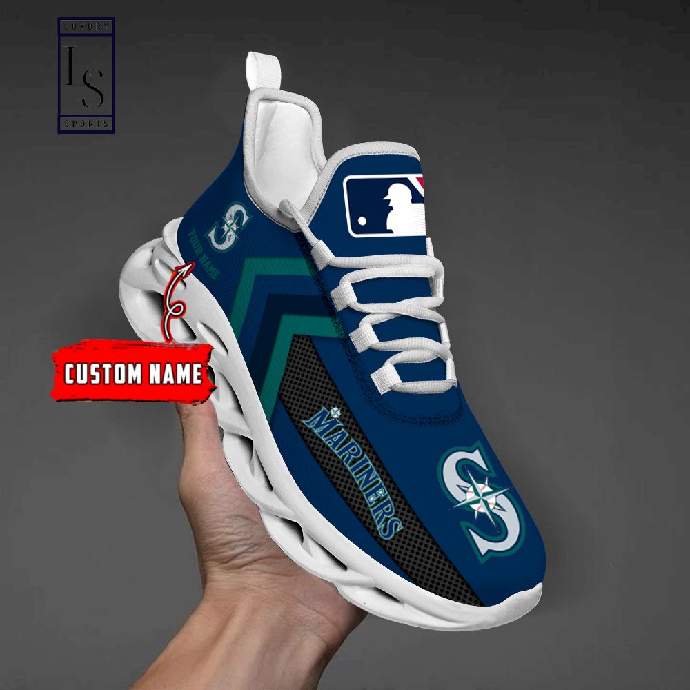 Seattle Mariners Personalized Max Soul Shoes - Famjoys Seattle Mariners Personalized Max Soul Shoes - Famjoys