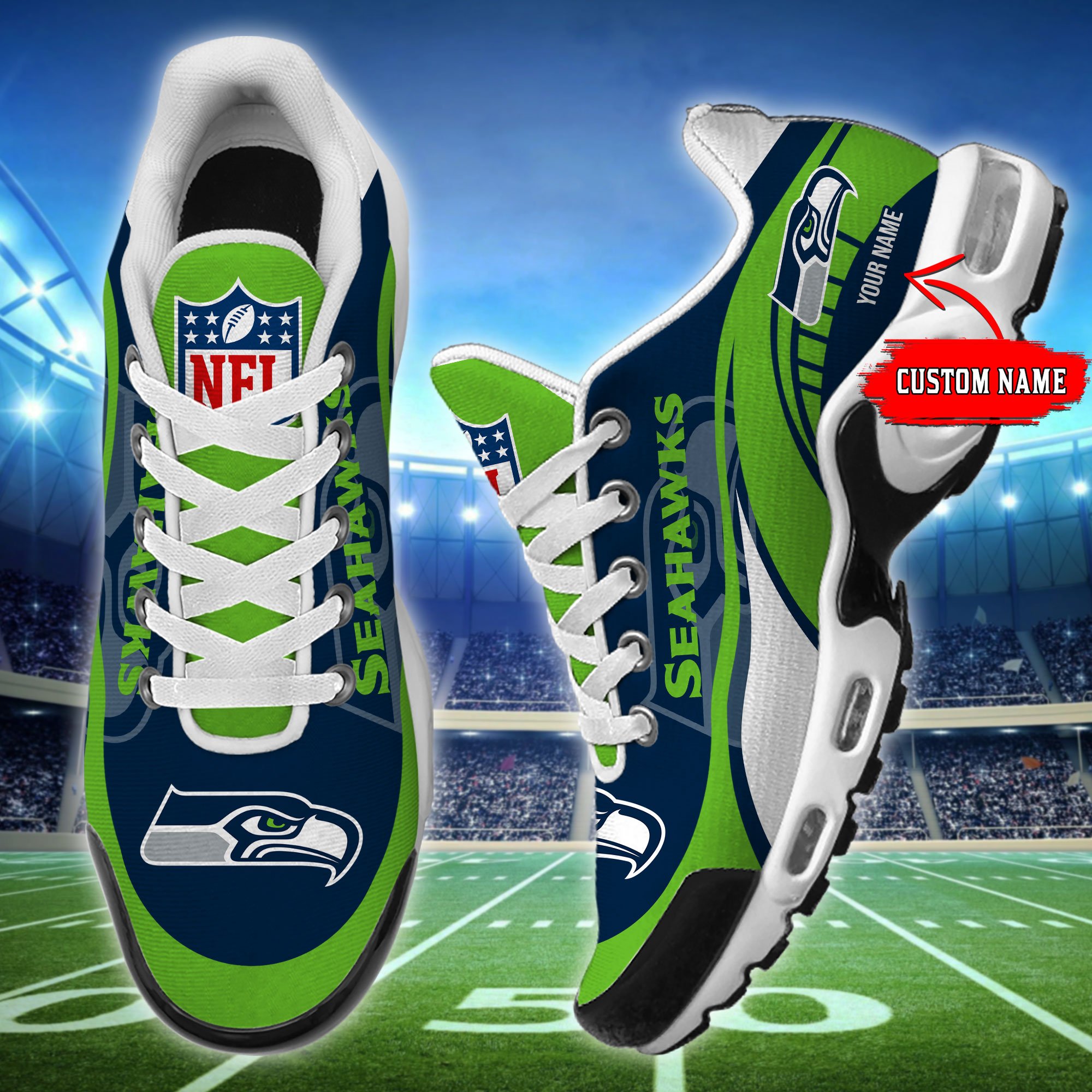 Seattle seahawks-32 Teams TN H56 SHOES Cool Gift-SP18082361ID02 - Famjoys Seattle seahawks-32 Teams TN H56 SHOES Cool Gift-SP18082361ID02 - Famjoys