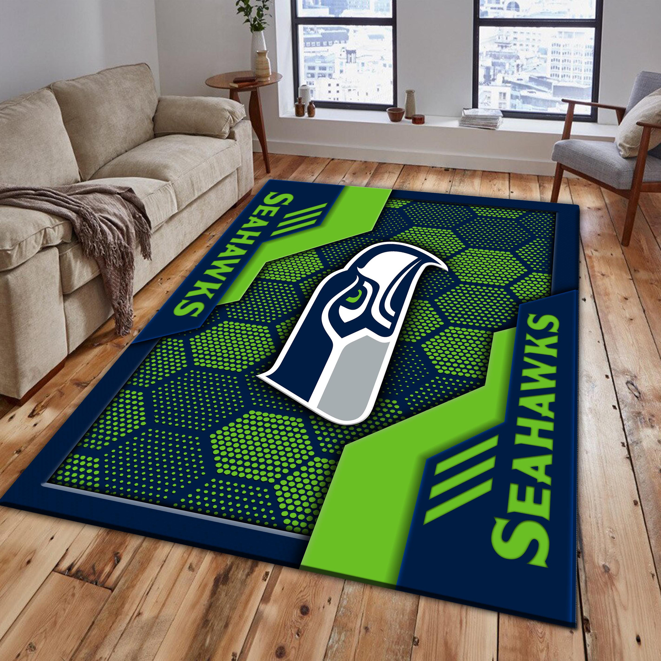 Seattle Seahawks Area Rugs 3108 - Famjoys Seattle Seahawks Area Rugs 3108 - Famjoys