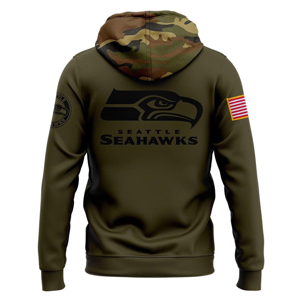 Seattle Seahawks Camo Salute to Service Club Fleece Pullover Hoodie V2 - Famjoys Seattle Seahawks Camo Salute to Service Club Fleece Pullover Hoodie V2 - Famjoys