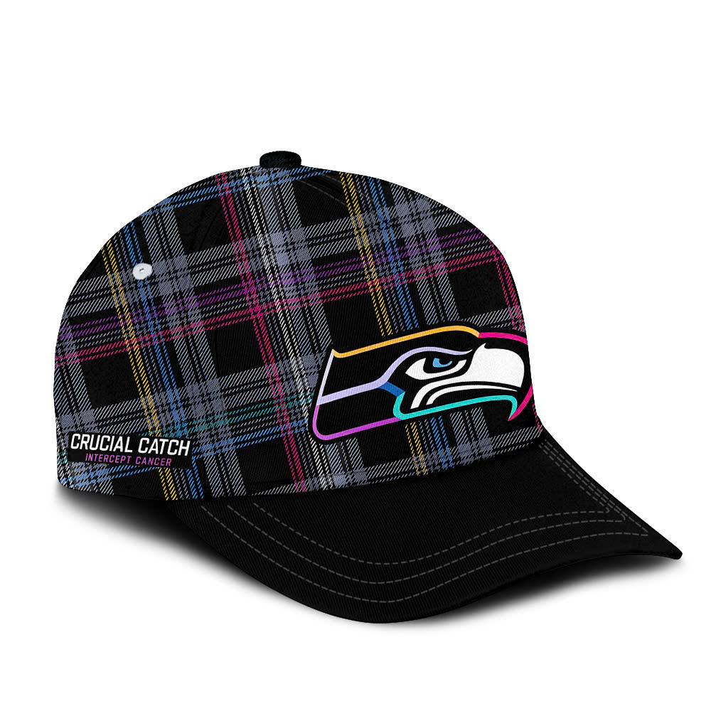 Seattle Seahawks Crucial Catch Cap - Famjoys Seattle Seahawks Crucial Catch Cap - Famjoys