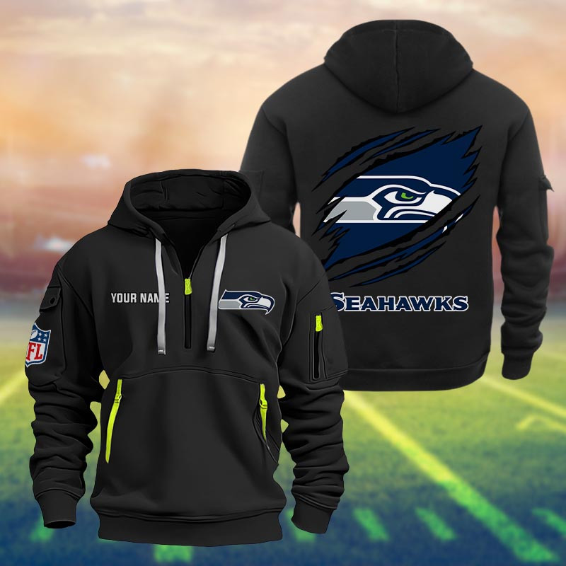 Seattle Seahawks Heavy Hoodie - Famjoys Seattle Seahawks Heavy Hoodie - Famjoys