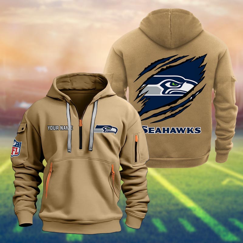 Seattle Seahawks Heavy Hoodie - Famjoys Seattle Seahawks Heavy Hoodie - Famjoys
