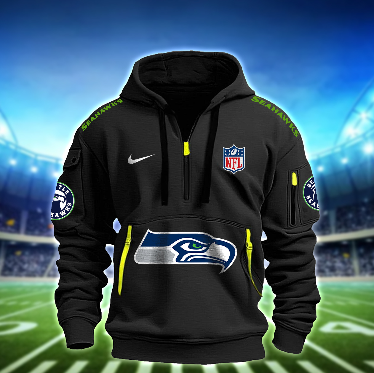 Seattle Seahawks Hoodie - Famjoys Seattle Seahawks Hoodie - Famjoys