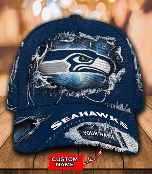 Seattle Seahawks-Personalized Classic Cap-V2 - Famjoys Seattle Seahawks-Personalized Classic Cap-V2 - Famjoys