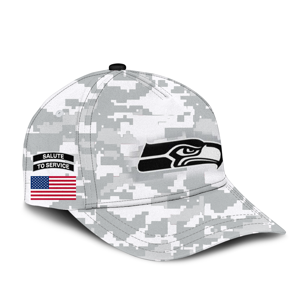 Seattle Seahawks Salute to Service Club Fleece Pullover Hoodie - Famjoys Seattle Seahawks Salute to Service Club Fleece Pullover Hoodie - Famjoys