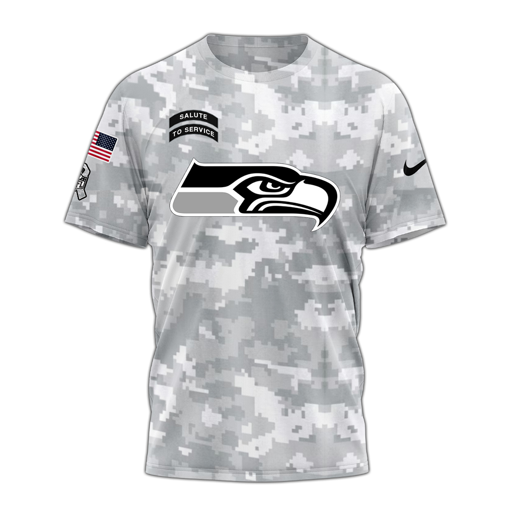 Seattle Seahawks Tshirt Camo Salute to Service Club - Famjoys Seattle Seahawks Tshirt Camo Salute to Service Club - Famjoys