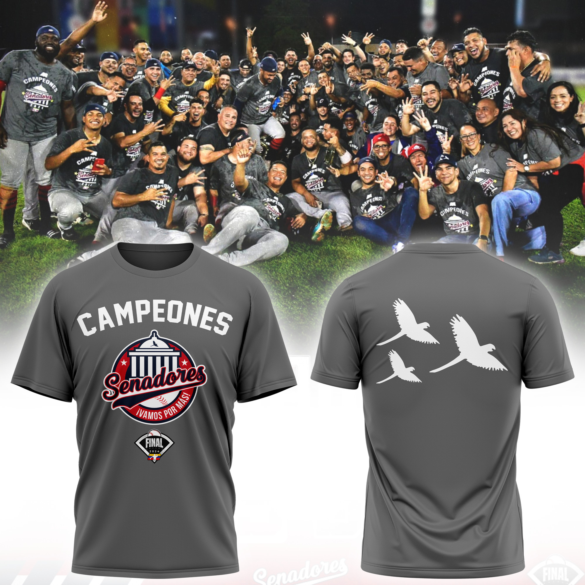 Senadores De Caracas Campeones T-shirt – V2 - Famjoys Senadores De Caracas Campeones T-shirt – V2 - Famjoys