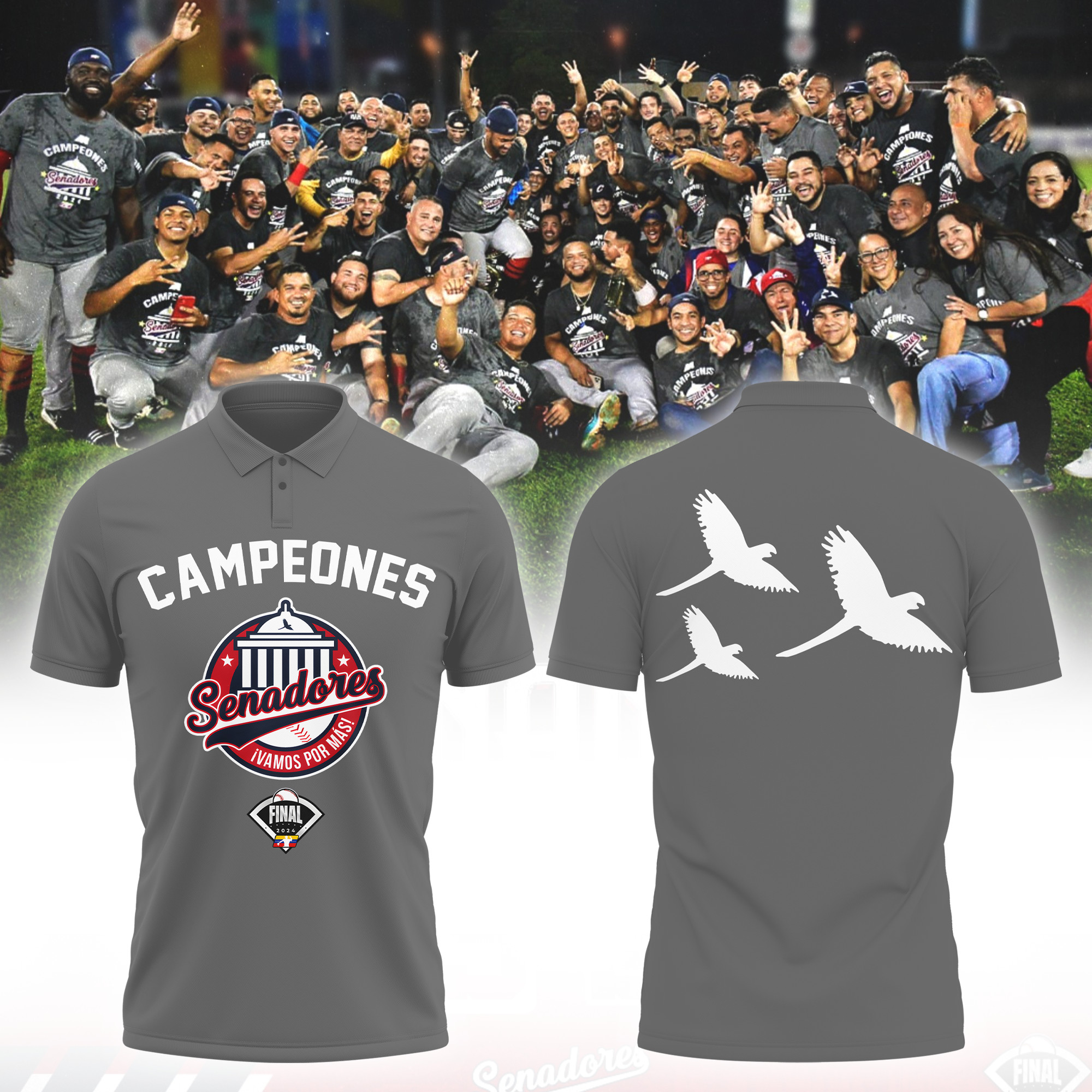 Senadores De Caracas Campeones T-shirt – V2 - Famjoys Senadores De Caracas Campeones T-shirt – V2 - Famjoys