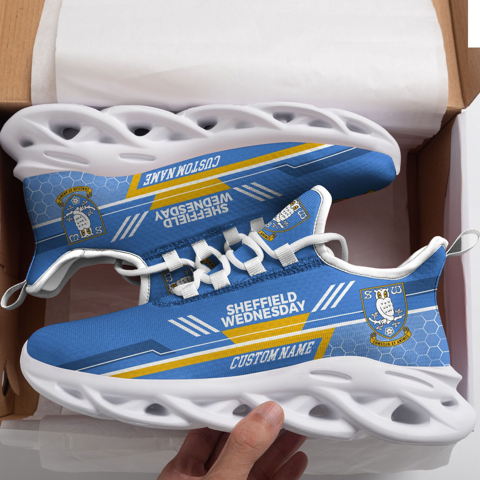 Sheffield Wednesday Custom Personalized Max Soul Sneakers Shoes - Famjoys Sheffield Wednesday Custom Personalized Max Soul Sneakers Shoes - Famjoys