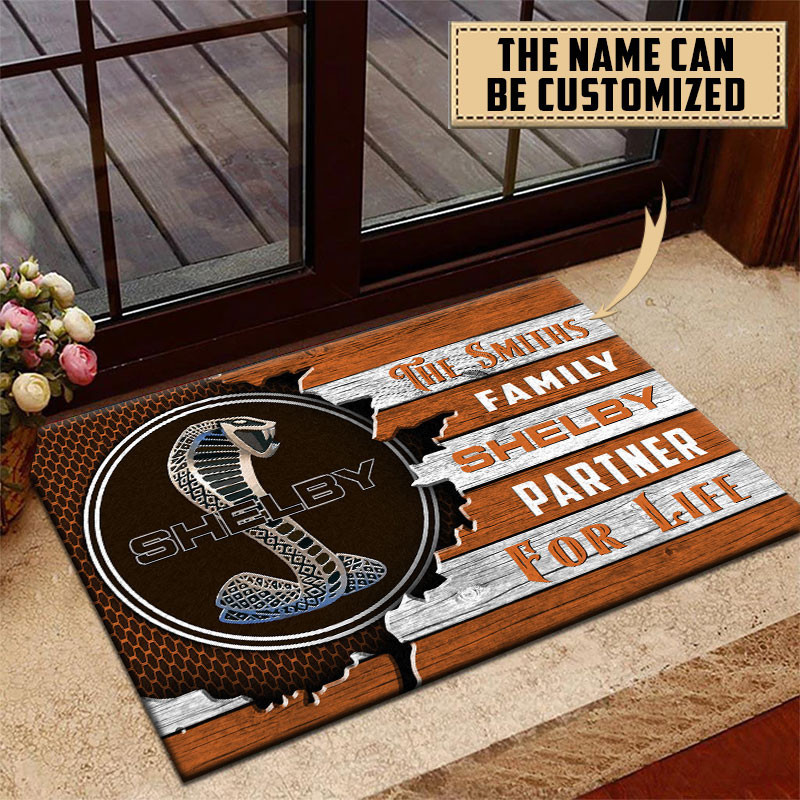 Shelby Doormat Custom Name, Multicolor - Famjoys Shelby Doormat Custom Name, Multicolor - Famjoys