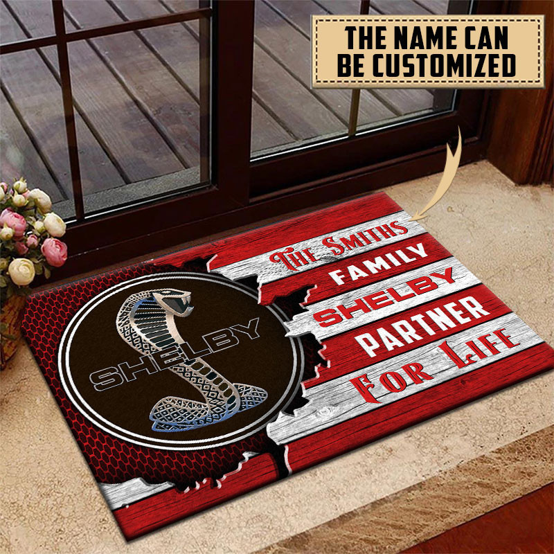 Shelby Doormat Custom Name, Multicolor - Famjoys Shelby Doormat Custom Name, Multicolor - Famjoys