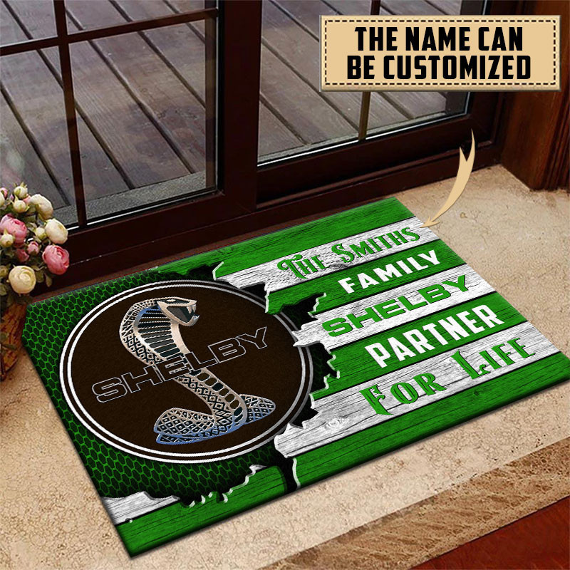 Shelby Doormat Custom Name, Multicolor - Famjoys Shelby Doormat Custom Name, Multicolor - Famjoys
