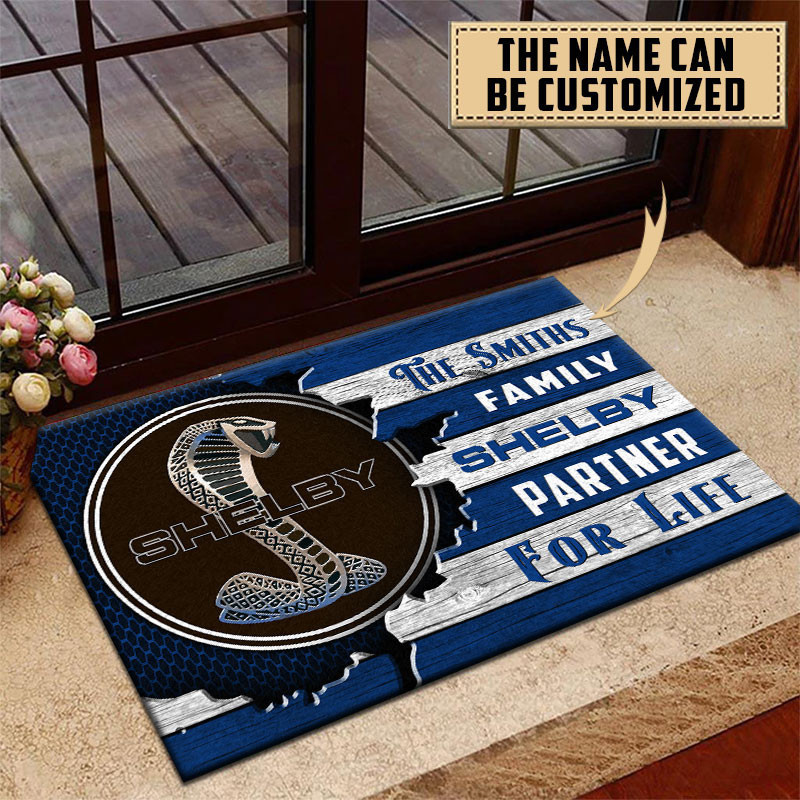 Shelby Doormat Custom Name, Multicolor - Famjoys Shelby Doormat Custom Name, Multicolor - Famjoys