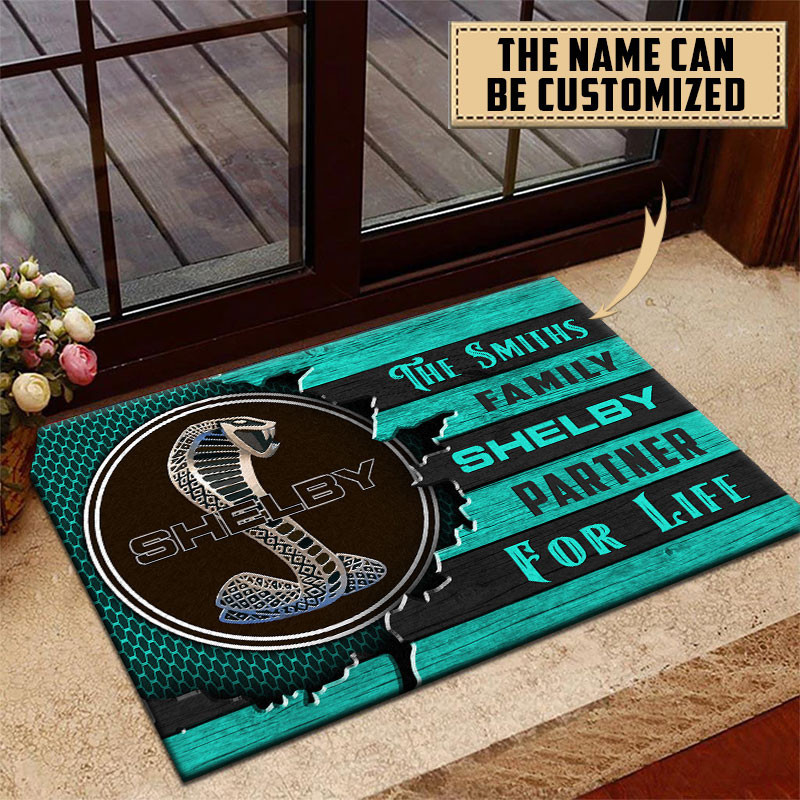 Shelby Doormat Custom Name, Multicolor - Famjoys Shelby Doormat Custom Name, Multicolor - Famjoys