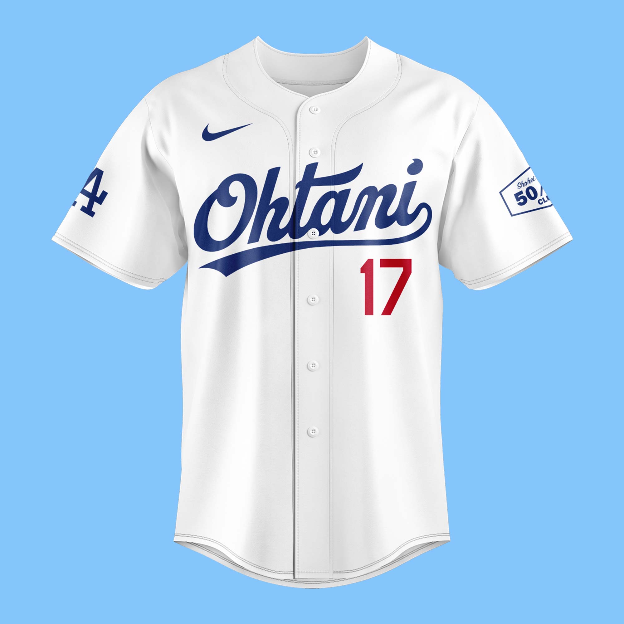 Shohei Ohtani Heather Royal 50/50 Club Shirt - Famjoys Shohei Ohtani Heather Royal 50/50 Club Shirt - Famjoys