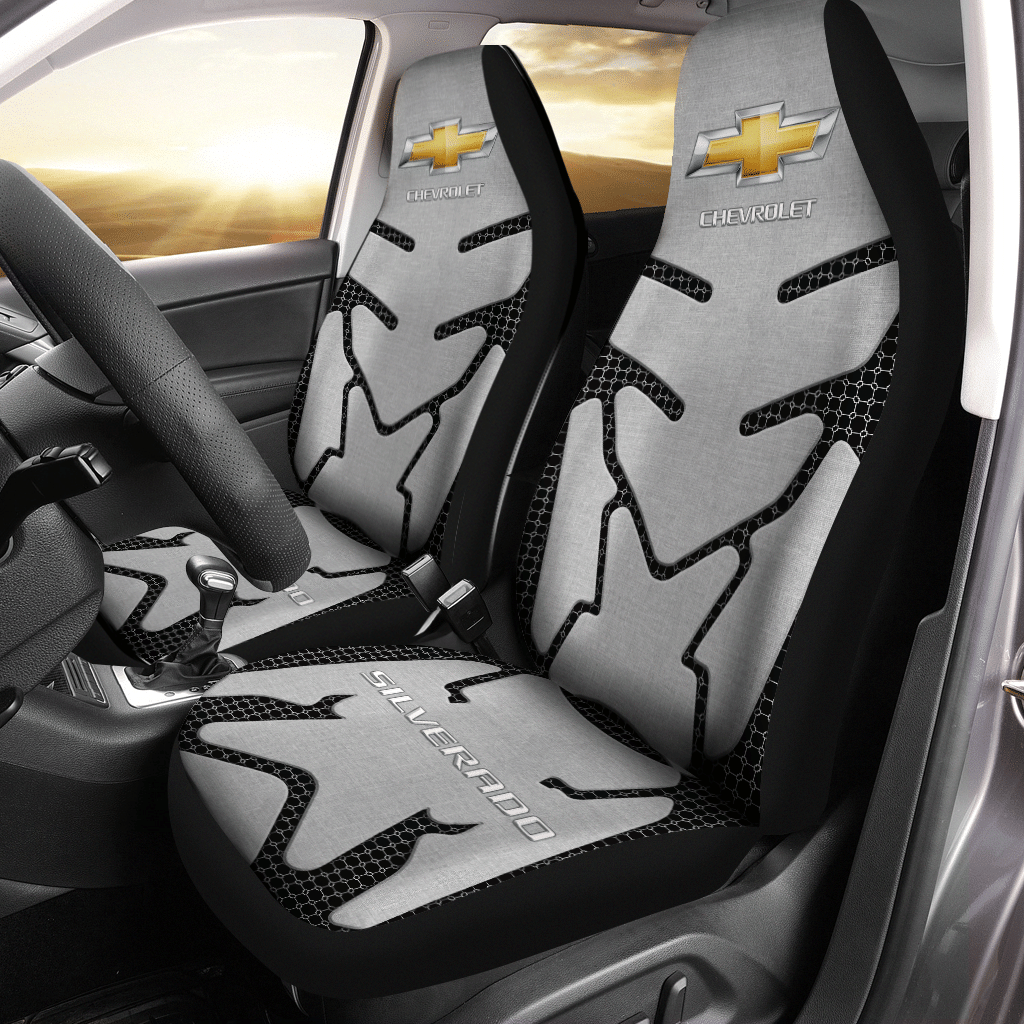 SILVERADO CHEVROLET CAR SEAT COVER (SET OF 2) VER 126