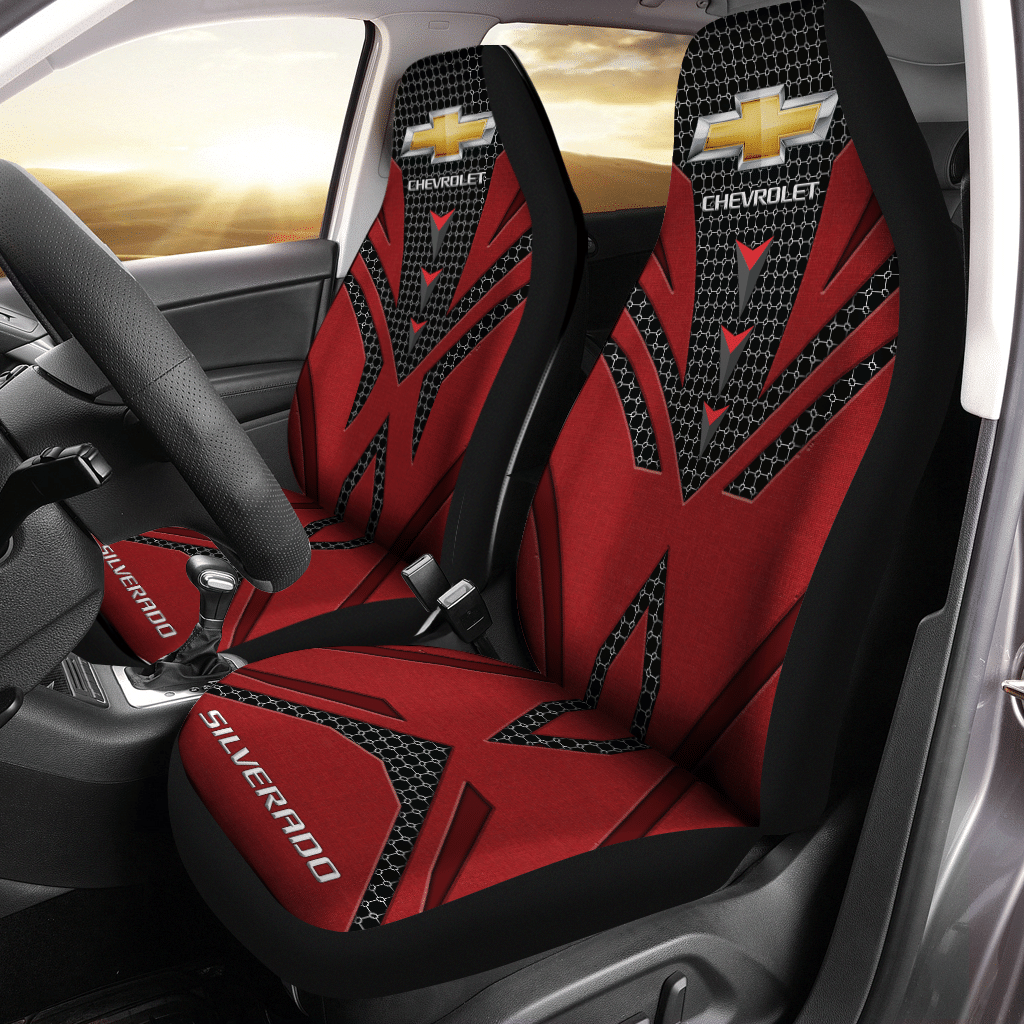 SILVERADO CHEVROLET CAR SEAT COVER (SET OF 2) VER 127