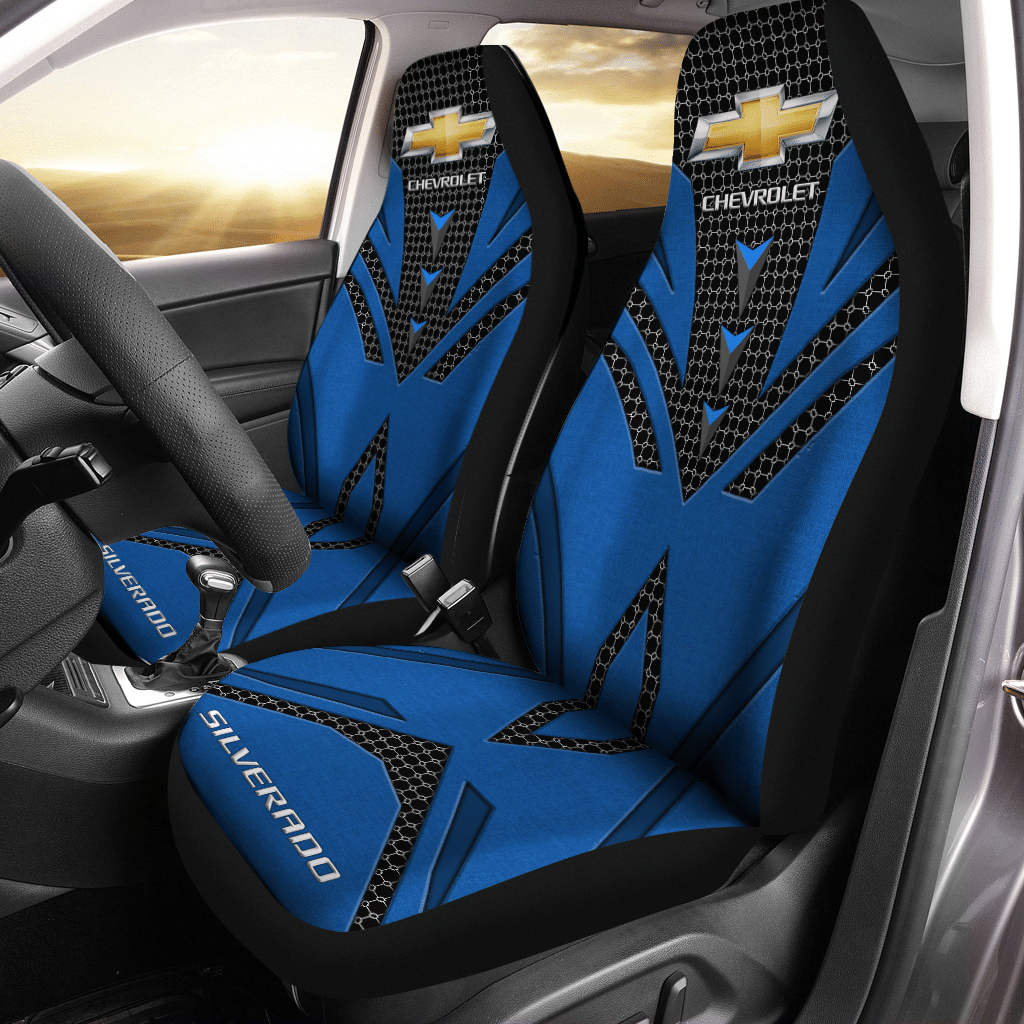 SILVERADO CHEVROLET CAR SEAT COVER (SET OF 2) VER 128