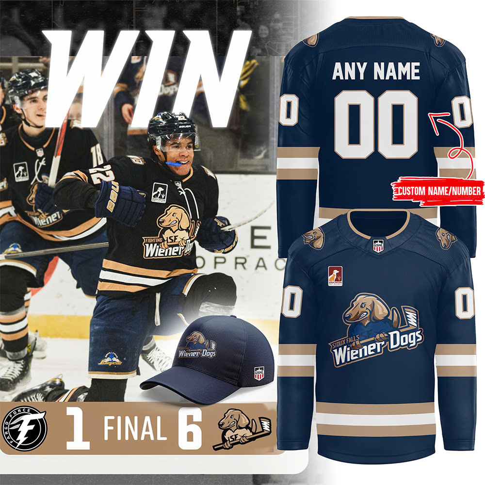 Sioux Falls Stampede Wiener Dogs Alternate Authentic Game Jersey - Famjoys Sioux Falls Stampede Wiener Dogs Alternate Authentic Game Jersey - Famjoys
