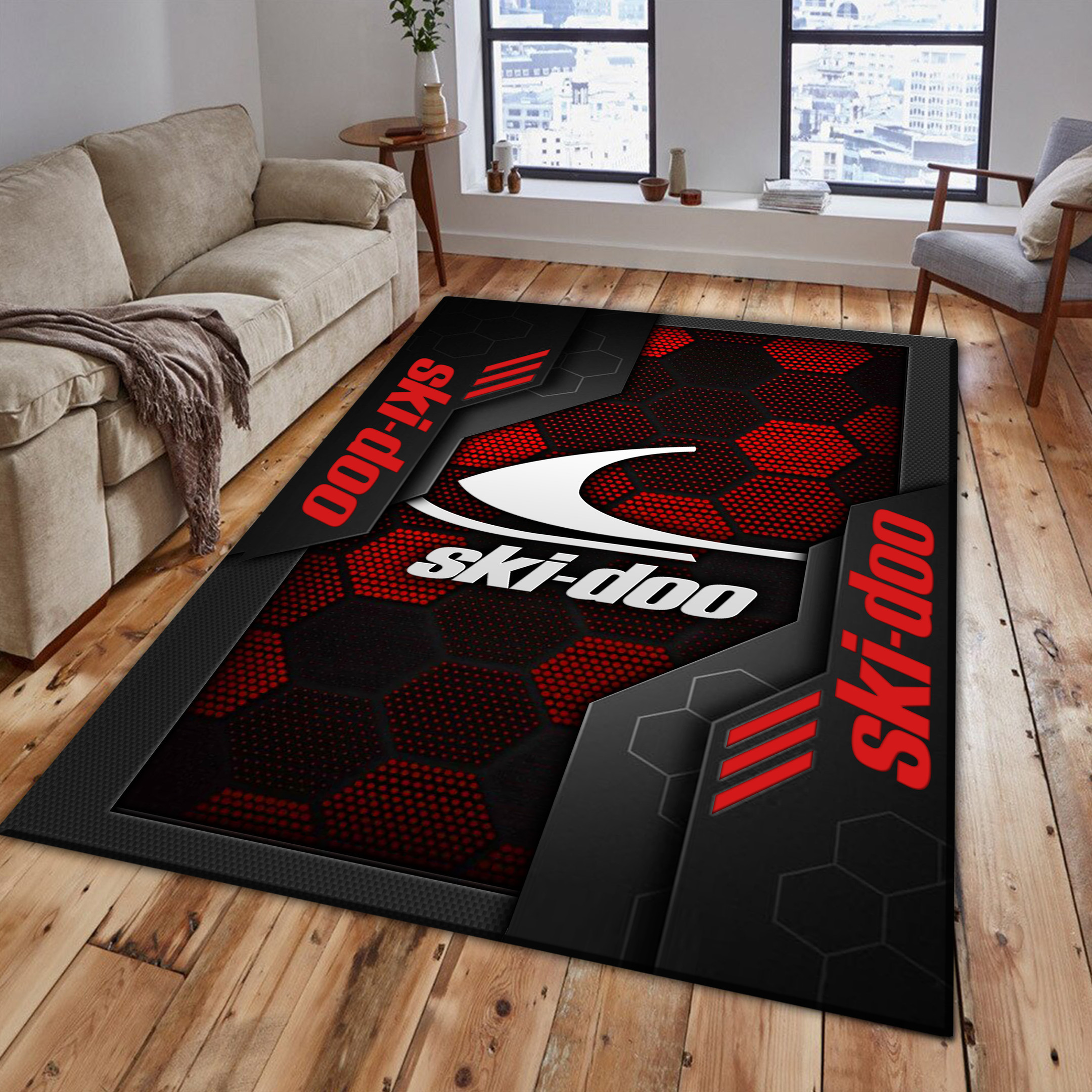 SkiDoo Area Rugs 3370 Multicolor - Famjoys SkiDoo Area Rugs 3370 Multicolor - Famjoys