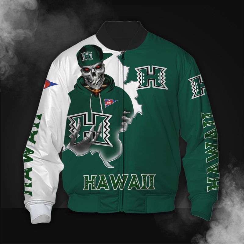 Skull Hawaii Warriors Jacket - Famjoys Skull Hawaii Warriors Jacket - Famjoys