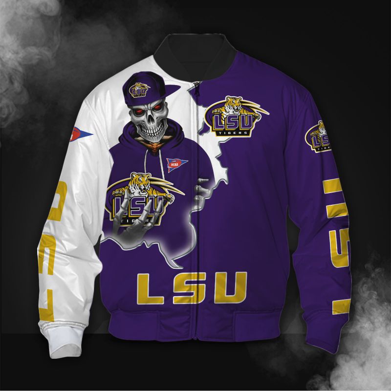 Skull LSU Tigers Jacket - Famjoys Skull LSU Tigers Jacket - Famjoys