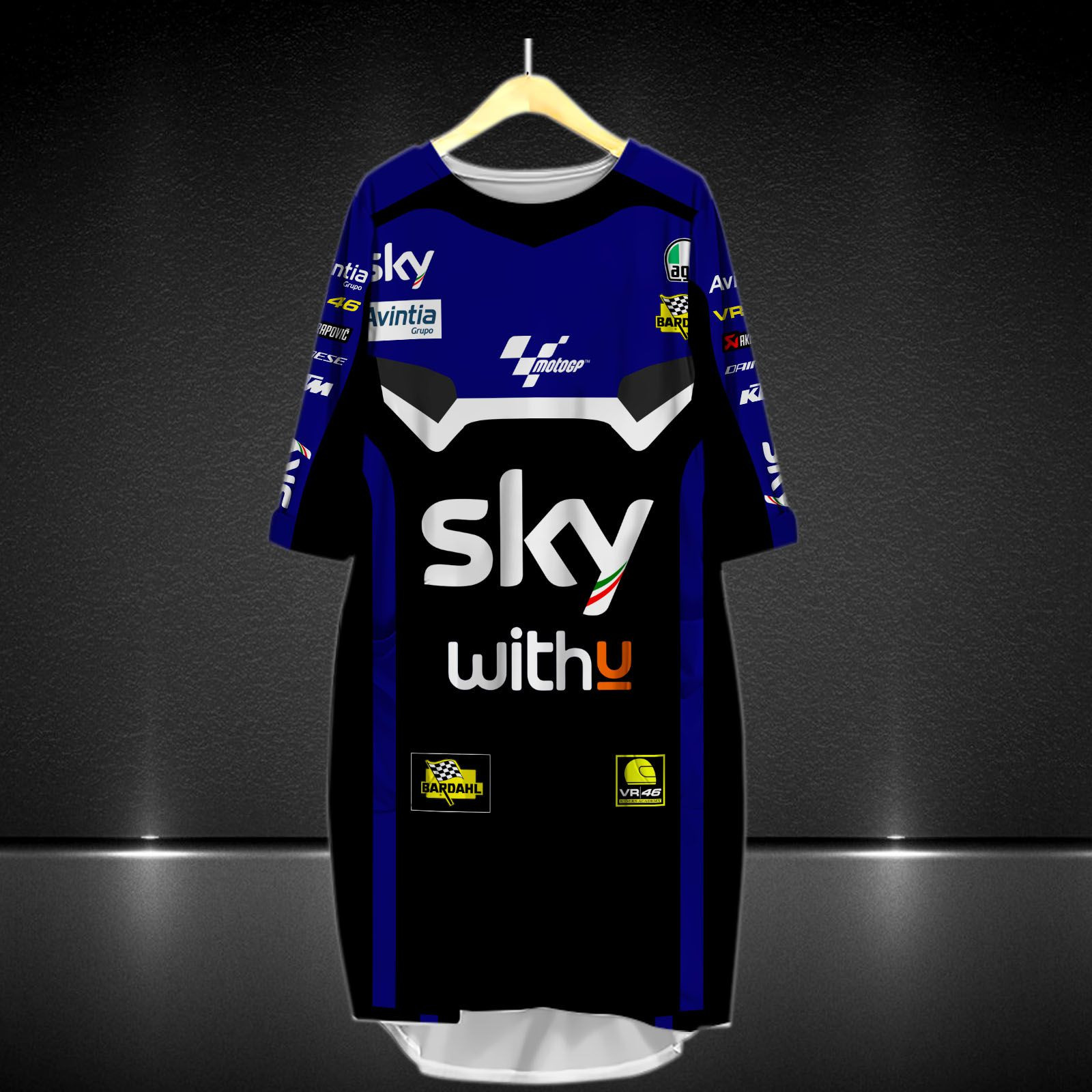 Sky VR46 Avintia Printing T-Shirt, Polo, Hoodie, Zip, Bomber 9173 - Famjoys Sky VR46 Avintia Printing T-Shirt, Polo, Hoodie, Zip, Bomber 9173 - Famjoys