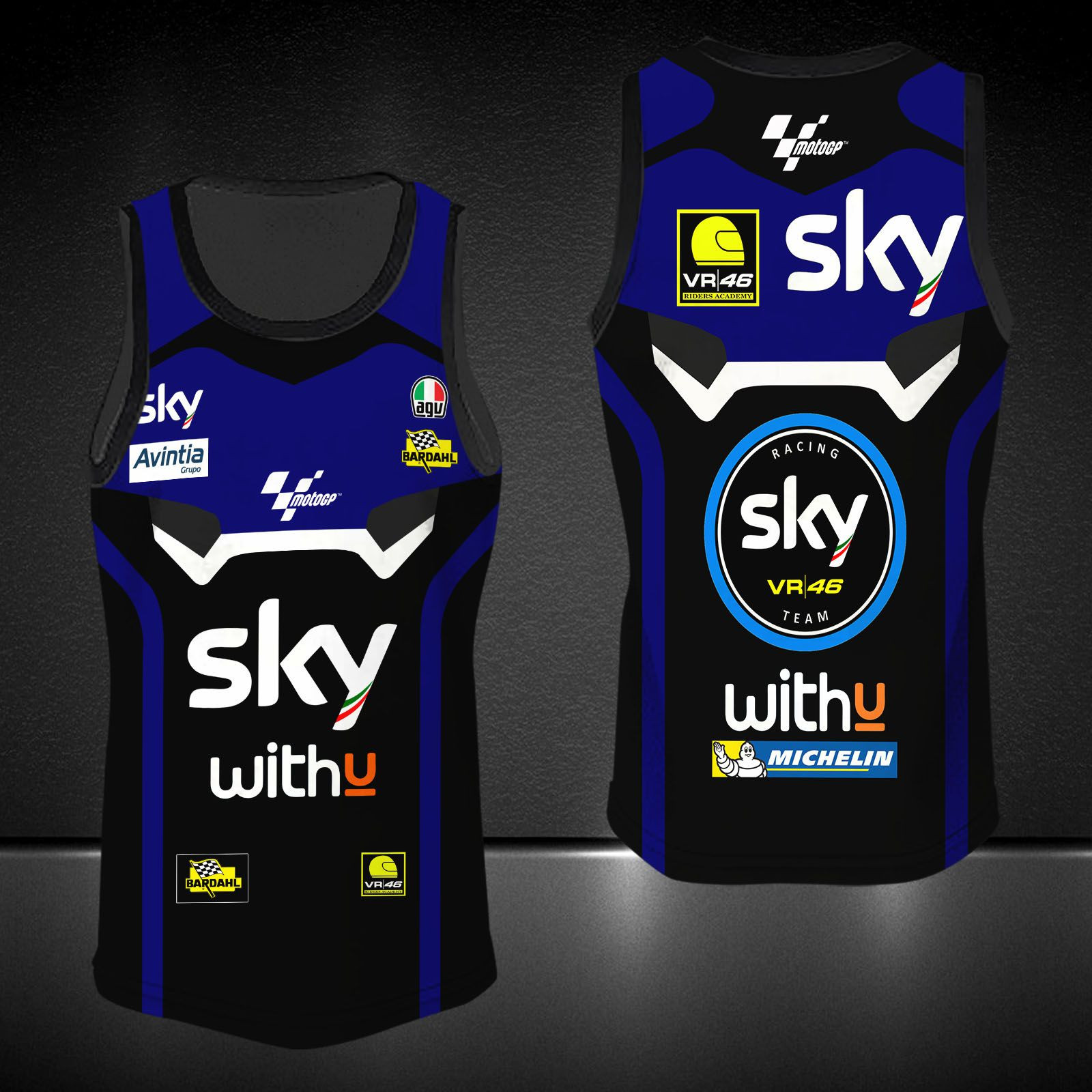 Sky VR46 Avintia Printing T-Shirt, Polo, Hoodie, Zip, Bomber 9173 - Famjoys Sky VR46 Avintia Printing T-Shirt, Polo, Hoodie, Zip, Bomber 9173 - Famjoys