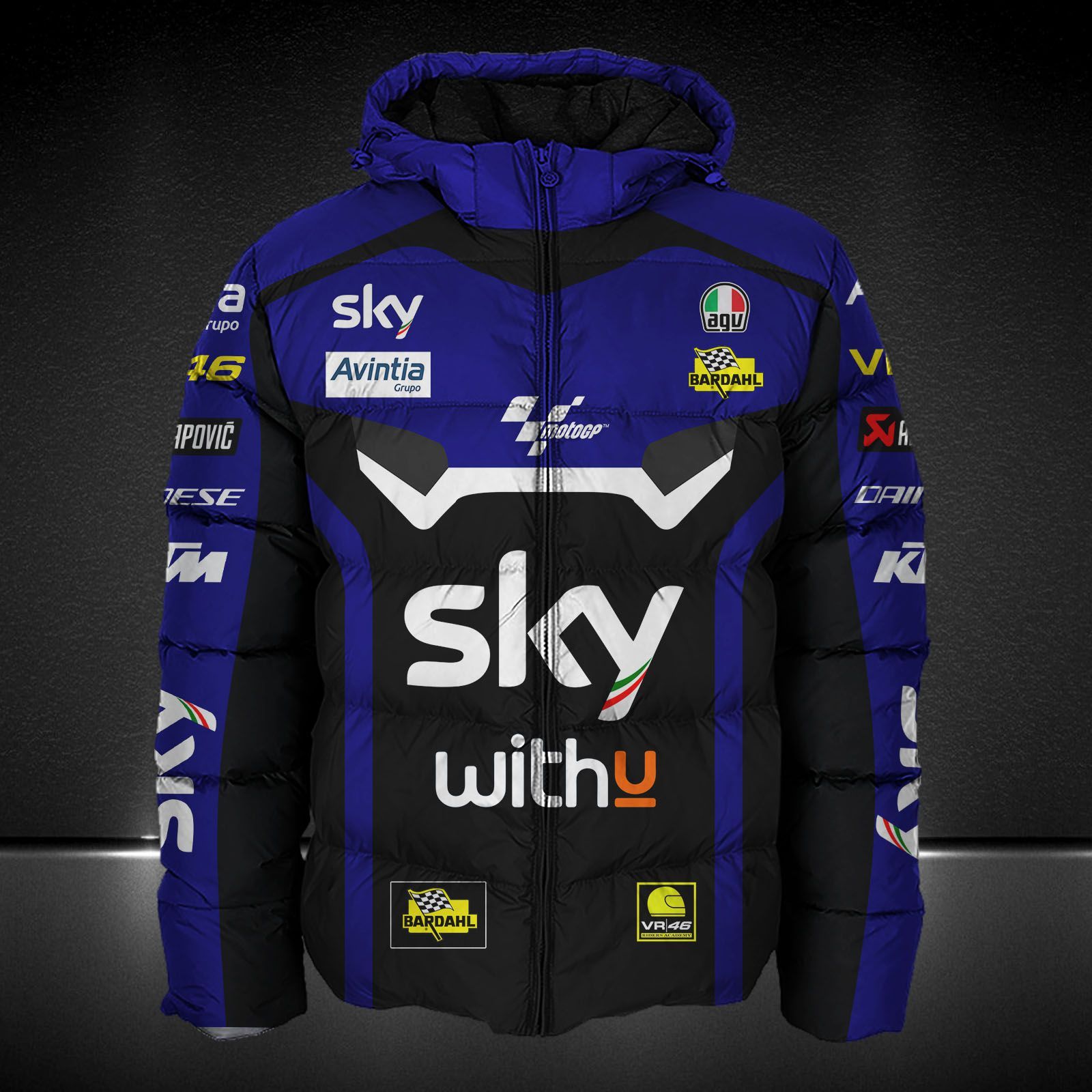 Sky VR46 Avintia Printing T-Shirt, Polo, Hoodie, Zip, Bomber 9173 - Famjoys Sky VR46 Avintia Printing T-Shirt, Polo, Hoodie, Zip, Bomber 9173 - Famjoys