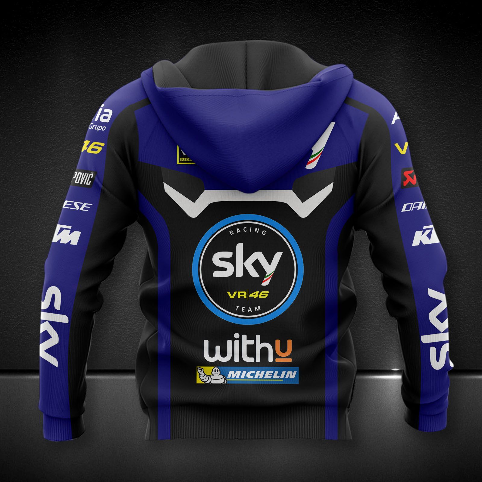 Sky VR46 Avintia Printing T-Shirt, Polo, Hoodie, Zip, Bomber 9173 - Famjoys Sky VR46 Avintia Printing T-Shirt, Polo, Hoodie, Zip, Bomber 9173 - Famjoys