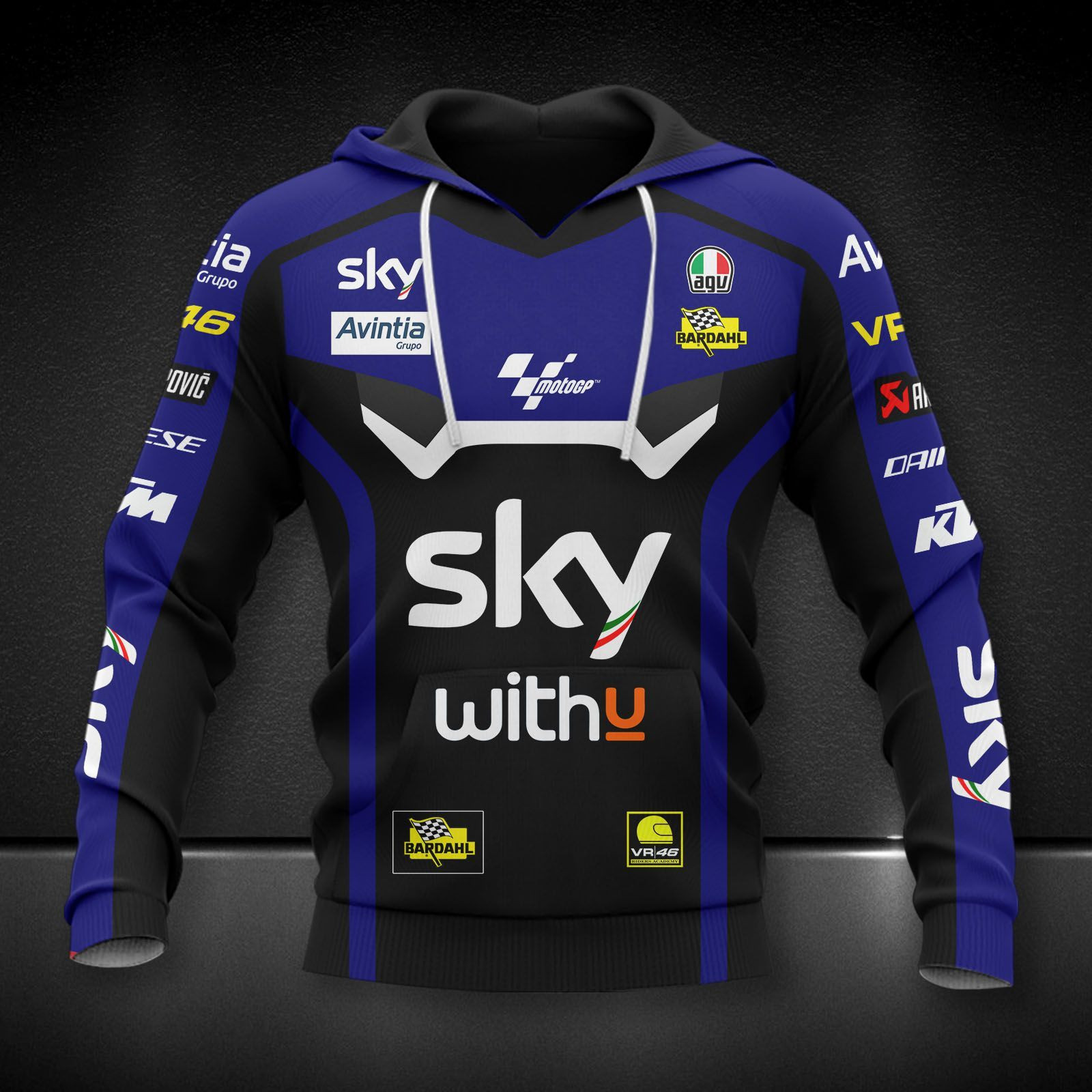 Sky VR46 Avintia Printing T-Shirt, Polo, Hoodie, Zip, Bomber 9173 - Famjoys Sky VR46 Avintia Printing T-Shirt, Polo, Hoodie, Zip, Bomber 9173 - Famjoys