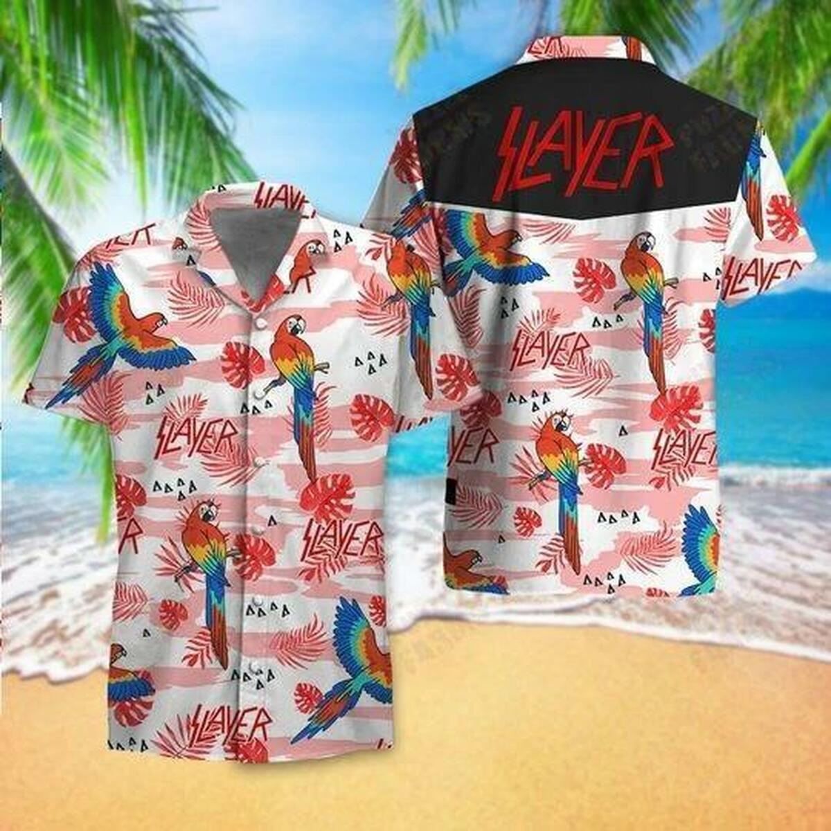Slayer Hawaii Hawaiian Shirt - Famjoys Slayer Hawaii Hawaiian Shirt - Famjoys