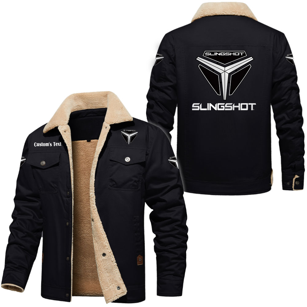 Slingshort Cargo Fleece Lined Cotton Jacket Multicolor, vintage style, customize name 