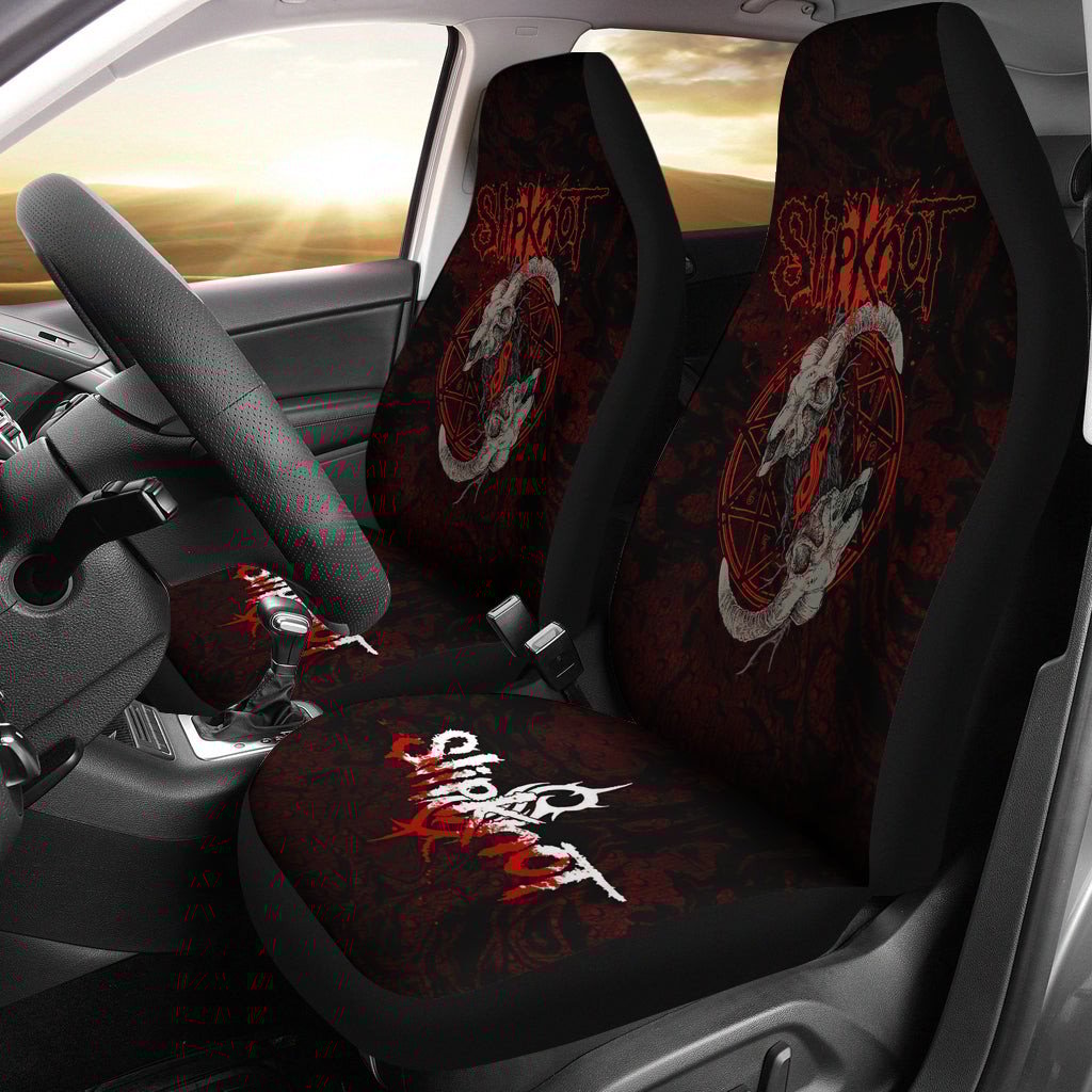 Slipknot Heavy Metal Band Car Seat Covers 0701 - Famjoys Slipknot Heavy Metal Band Car Seat Covers 0701 - Famjoys