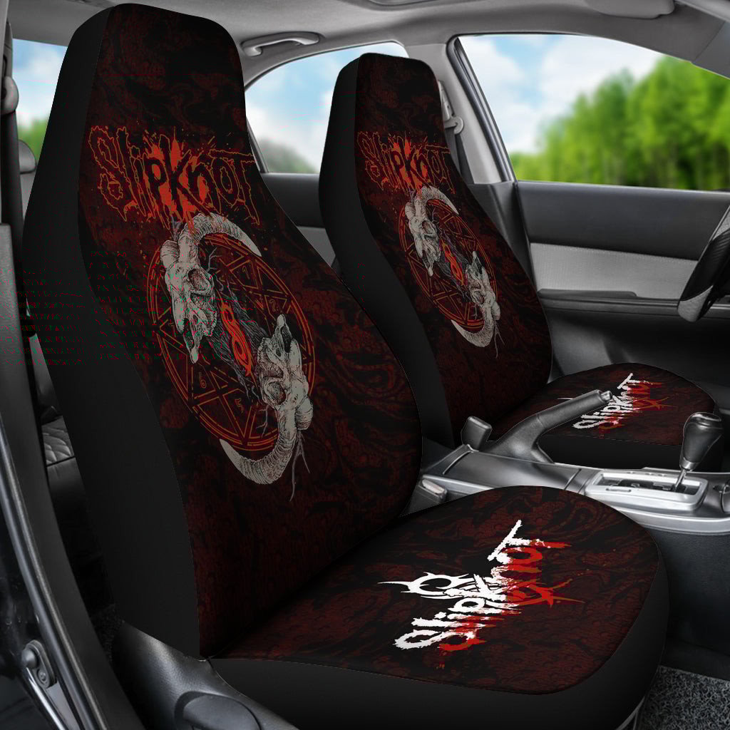 Slipknot Heavy Metal Band Car Seat Covers 0701 - Famjoys Slipknot Heavy Metal Band Car Seat Covers 0701 - Famjoys