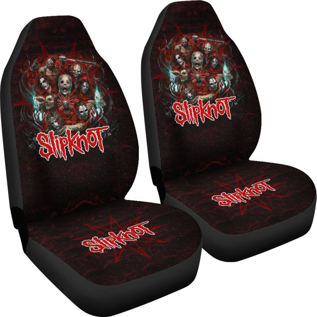 Slipknot Heavy Metal Band Car Seat Covers 0702 - Famjoys Slipknot Heavy Metal Band Car Seat Covers 0702 - Famjoys